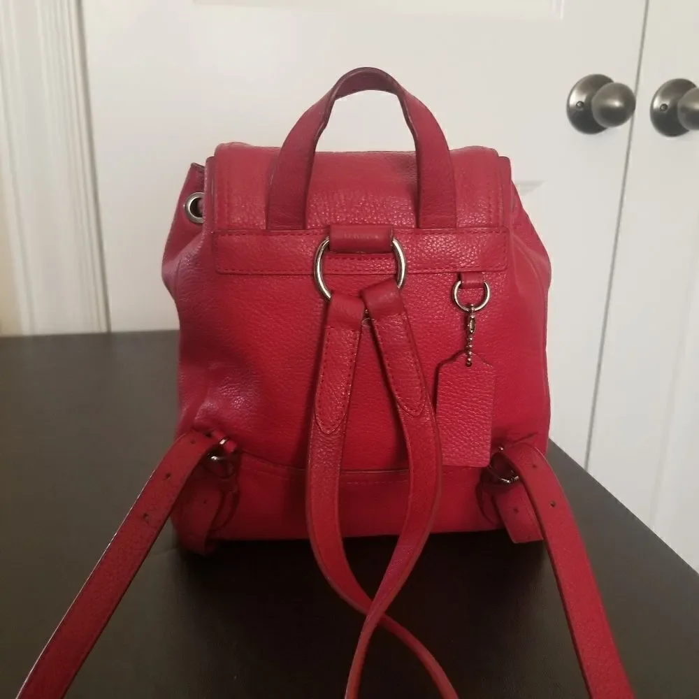 Coach Mini Leather Backpack - Picture 5 of 9